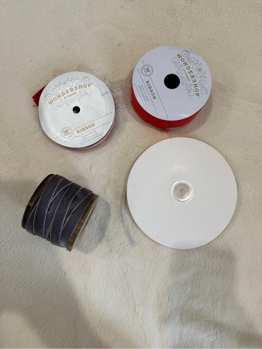 Bundle of Four Rolls of Ribbon